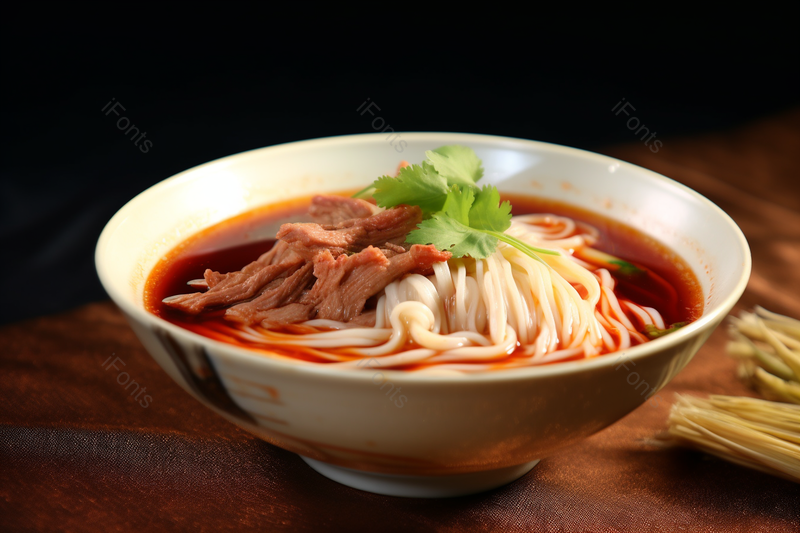 一碗红油拉面面条加肉加辣椒传统食物,高清,摄影图,摄影图片,图片大全,摄影图免费下载